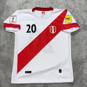 Peru national soccer FPF Futbol team World Cup Jersey Men’s M (no tag) FLORES 20